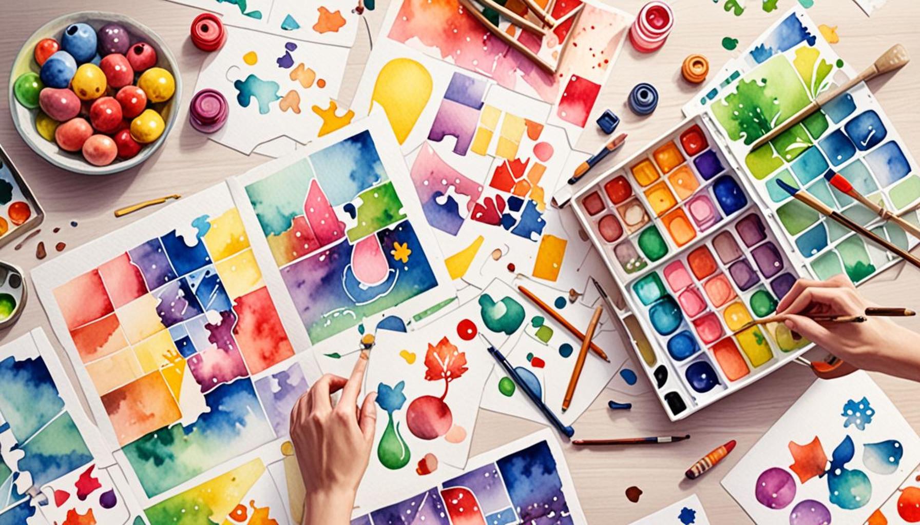 The Art of Association: Using Visual Puzzles to Improve Spatial Memory